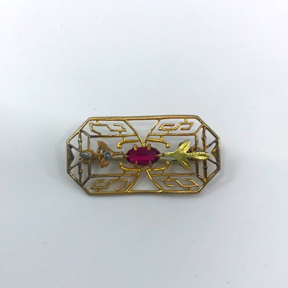 Vintage Vermeil Pin - Picture 1 of 3